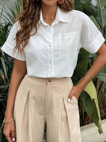 Buttoned Shirt Casual yet Refined