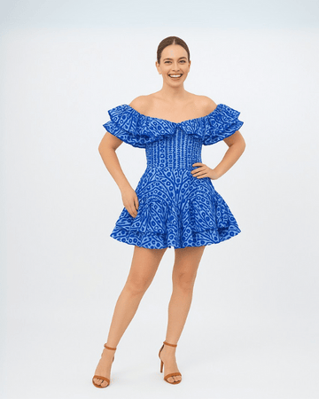 Twilight Ruffle Mini Dress