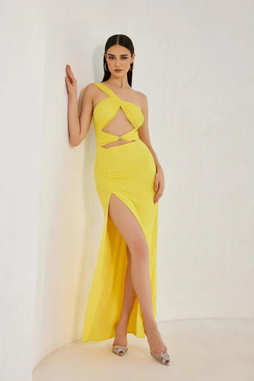 Golden Bloom Maxi Dress