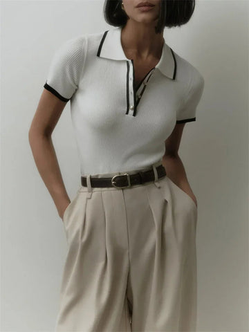 Knit Blouse Effortlessly Chic