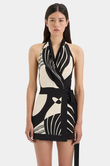 Ivory Cascade Mini Dress