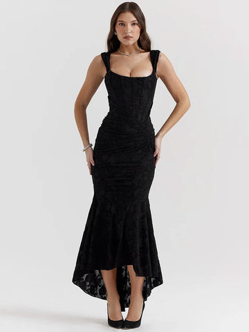 Sculpted Elegance Maxi Dress