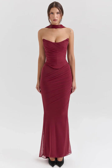 Timeless Burgundy Gown