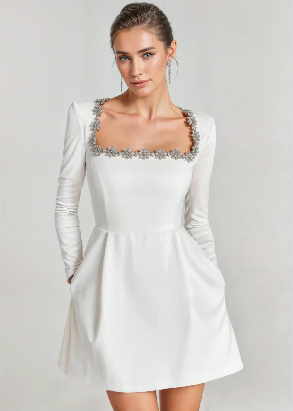 Velvet Mini Dress Quiet Luxury