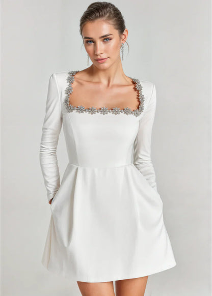 Velvet Mini Dress Quiet Luxury