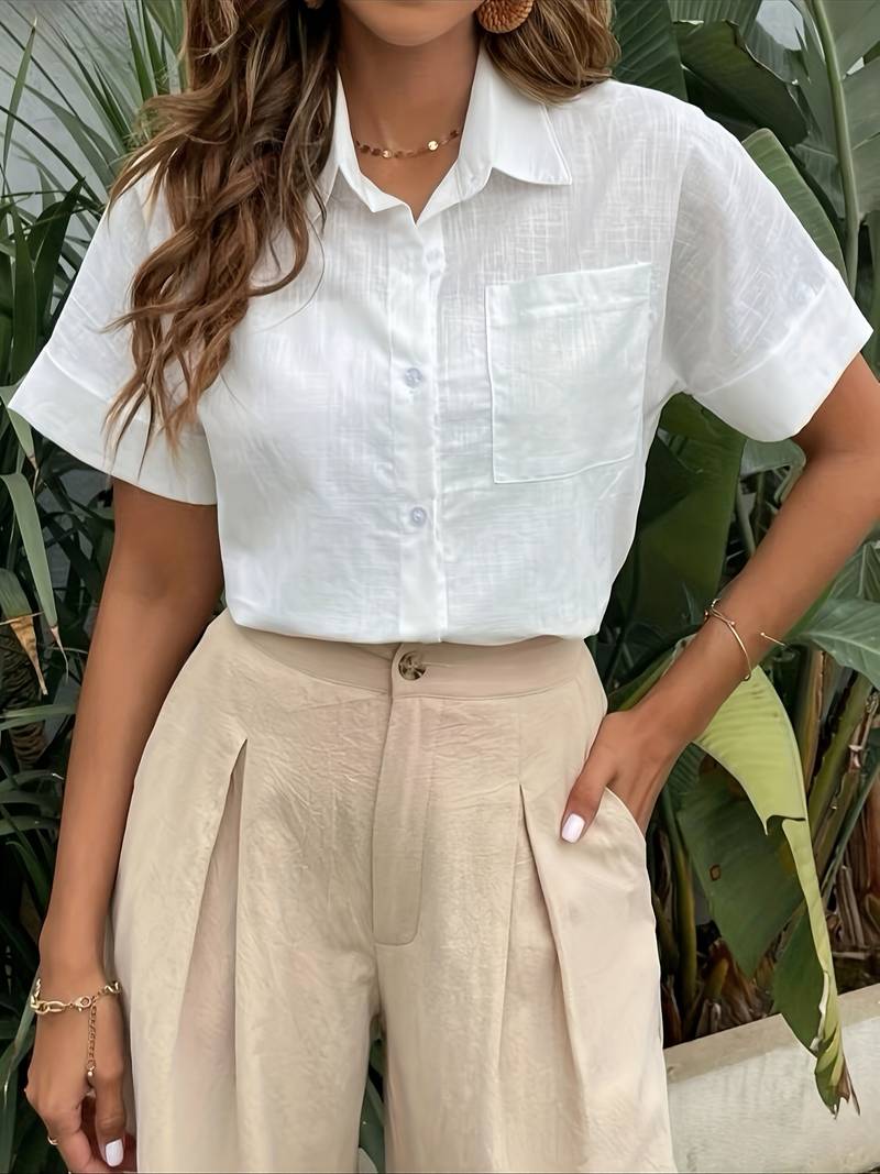 Buttoned Shirt Casual yet Refined