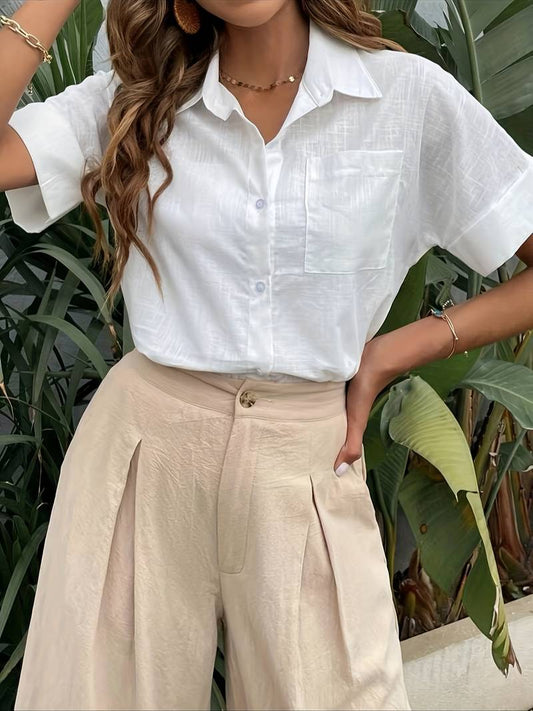 Buttoned Shirt Casual yet Refined
