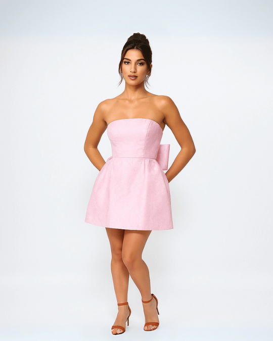 Crimson Mirage Mini Dress