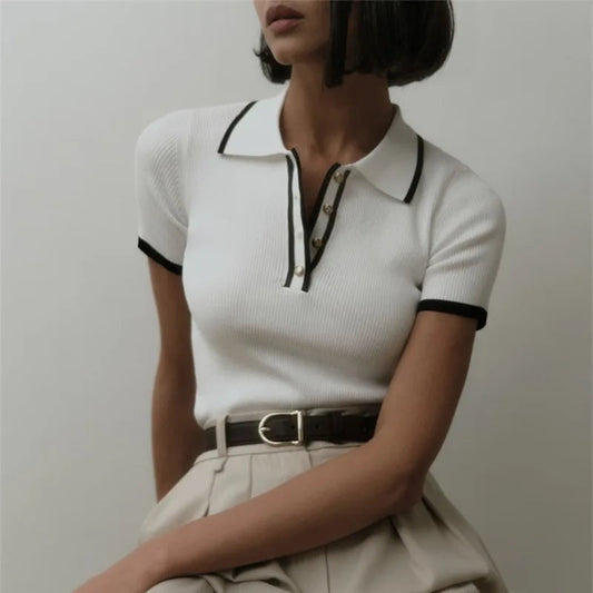 Knit Blouse Effortlessly Chic