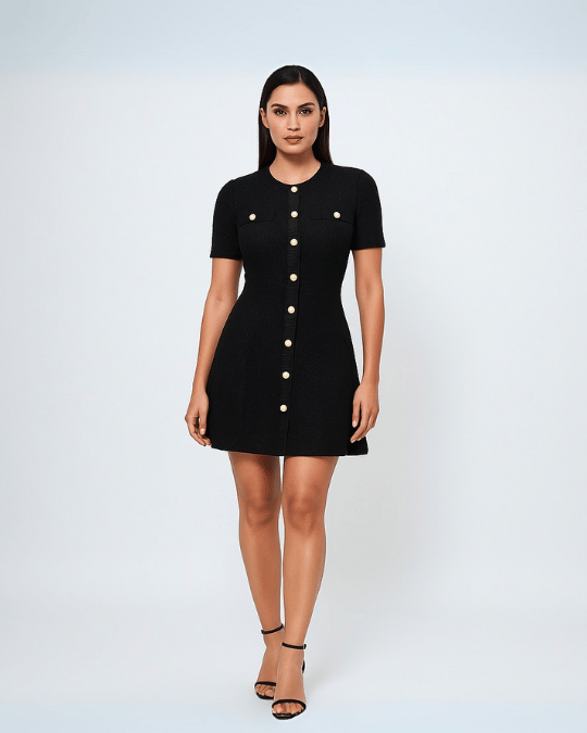Knit Mini Dress Flow