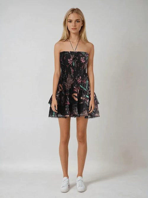 Lunar Veil Mini Dress