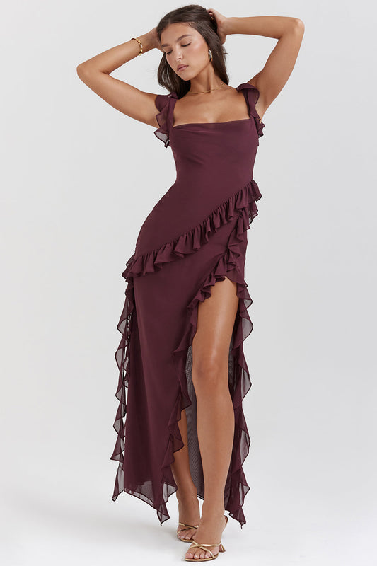 Ruffle Dress Noble Aura