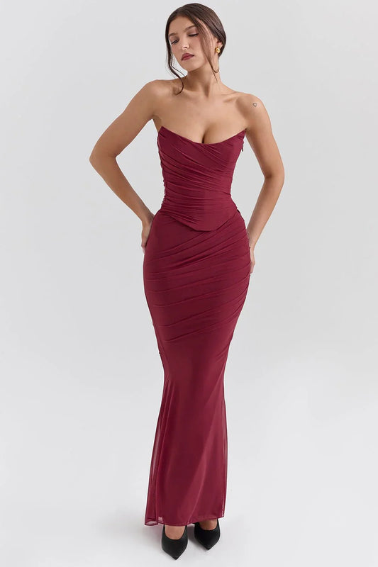 Timeless Burgundy Gown