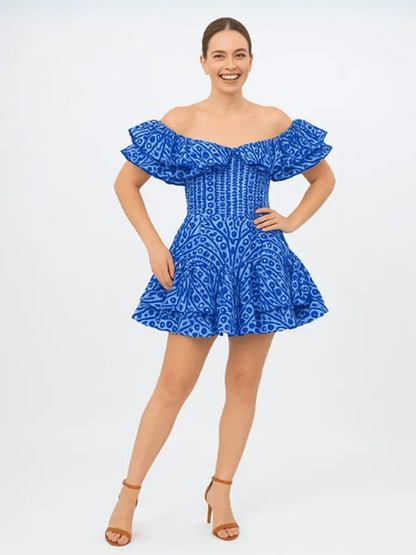 Twilight Ruffle Mini Dress