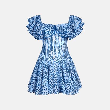 Twilight Ruffle Mini Dress