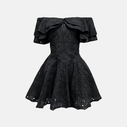 Twilight Ruffle Mini Dress