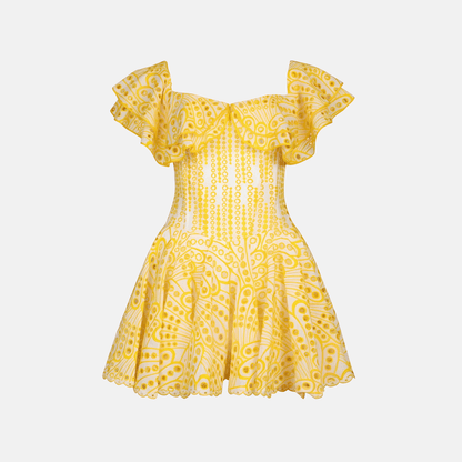 Twilight Ruffle Mini Dress