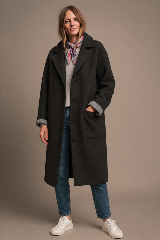 Lilo™ – Cozy Mid-Length Everyday Coat